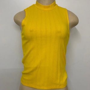 Vans tank top yellow crop top